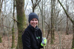Scotland's Young People's Forest member smiling at camera