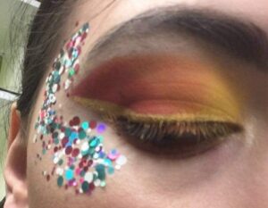 Young Person With Festival Makeup