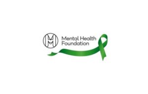 Mental Health Foundation logo with green ribbon;