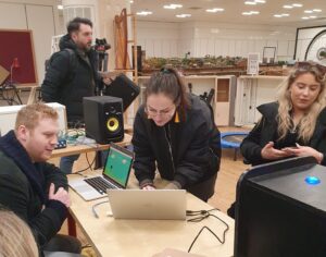 young people in digital makerspace