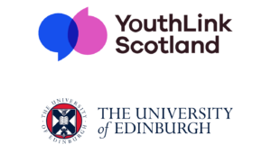 YouthLink Scotland & University of Edinburgh Logos on white background.